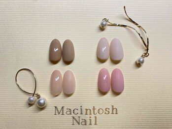 マッキントッシュネイル(Macintosh nail)の写真/シンプルな大人可愛いネイルをご提案♪指先から女子力UP☆自然な印象の中に品のあるデザインも好評◎
