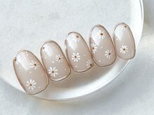 ワンアンドオンリー(One&Only)/囲みミラー×フラワーネイル