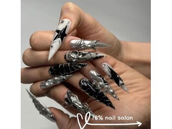 エイティーンパーセントネイル(18%ネイル)/スカルプネイル