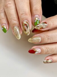 ジュエリーレオパードネイル