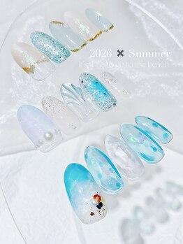 プラスワン(PLUSONE)の写真/手書きアートが得意◎季節毎に定額デザイン変えて、流行りに遅れず毎日お洒落な爪先に☆