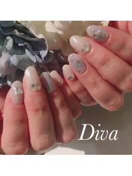 ネイルサロン ディーバ ギンザ(Nail salon Diva GINZA)/スノーホワイトネイル