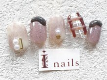 アイネイルズ 梅田店(I nails)/ぷっくりチェック韓国￥9200