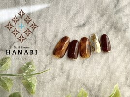 べっ甲&ボルドーネイル