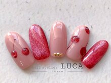 ネイルアトリエルカ(nail atelier LUCA)/W-595 大人さくらんぼネイル