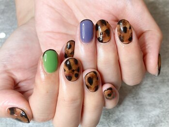 エムネイル(M-Nail)/★秋べっ甲ネイル★