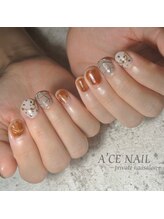エースネイル(Ace nail)/べっこう&ダルメシアンネイル