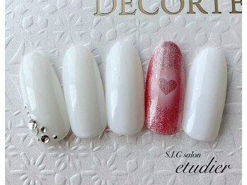 S.I.Gサロン エチュデイエ(etudier)/ぽわんハートネイル☆