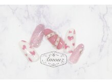 アモウズ(Amouz)/定額【テーマ:ハートネイル】2