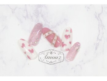 アモウズ(Amouz)/定額【テーマ:ハートネイル】2