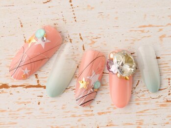 ネイルトリート 茨木駅前店(NAIL TREAT)/ガーリー♪スター★