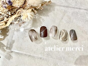 アトリエ メルシー 代々木(atelier merci)/ニュアンス◯ミラーネイル