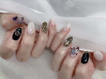 モルフォネイル(Morpho nail)/#キラキラネイル