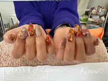 リオッサ オブ ラグーン(RIOSSA of Lagoon)/紅葉×キラキラネイル