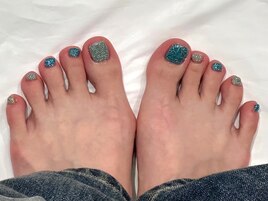 フラッシュ夏海ブルーネイル