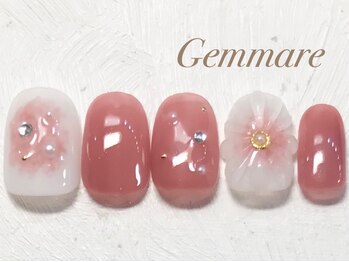 ジェンマーレ 青葉台店(Gemmare)/プックリお花のチークネイル
