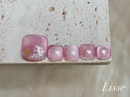 雪の結晶フットネイル