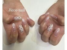 ジッコネイル(Jicco nail)の雰囲気（大人気のベイビーブーマーにドットデザインで大人可愛く♪）