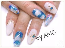 アモ ラブネイルズ(AMO Love nails)/夏タイダイ