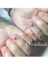 クリスタルネイル ボンベルタ橘店(CRYSTAL NAIL)/フラワーネイル