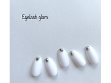 アイラッシュグラム(Eyelash glam)/ホワイトネイル