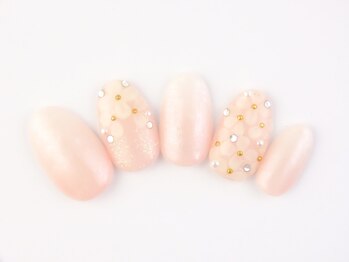 ネイルサロン アテナ(Athena)/持ち込みアート/お花ネイル