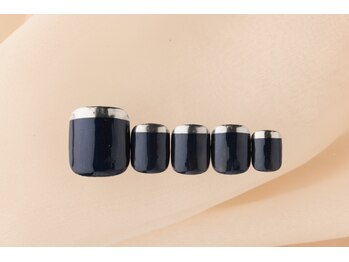 エムスラッシュ ネイル センター北店(M.SLASH)/フット ミラーフレンチ