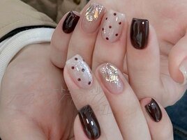 ドットxストーンネイル