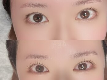 バイエミー(by emy)/まつげパーマビフォーアフター