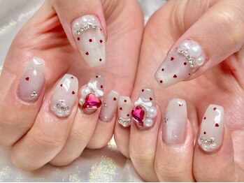 フェリーズ(Feliz)の写真/自爪を削らないパラジェル使用♪褒められネイルで指先からハッピーに♪駅チカだからお出かけ前の施術にも◎