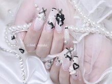リンドネイル バイ モカ アンド ララ(Lind nail by moca and LaLa)/【mizuki】リボンネイル
