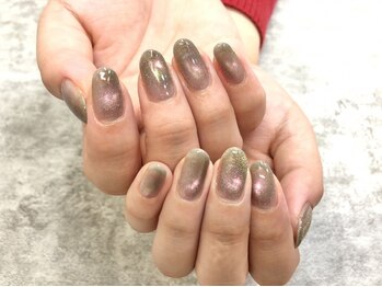 モンシェリネイル(mon cheri nail)の写真/迷ったらコレ!今では定番デザインになっているマグネット!【きらきらマグネットネイル（オフ込み）6300円】