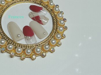 フランセス(Frances)/アーガイル柄ネイル