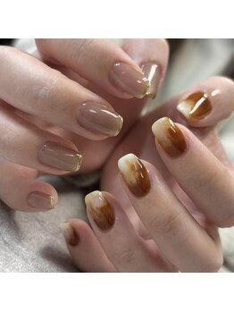 ネイルサロンファストネイルプラス 新宿店(FAST NAIL PLUS)/2026冬ネイル【カフェオレ】