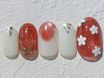 ネイルビート(NAIL BEAT)/マグフラッシュいちごネイル