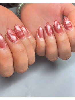 マグネットチェックネイル