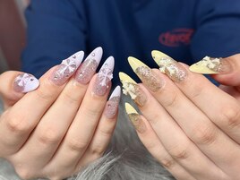 長さ出しパステルフレンチクロム
