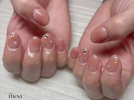 チークネイル　秋チーク