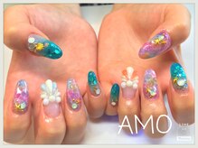 アモ ラブネイルズ(AMO Love nails)/韓国バージョン人魚の鱗