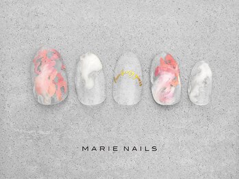 マリー ネイルズ いわきラトブ店(MARIE NAILS)/定額5,500円税込 クリア 1202a