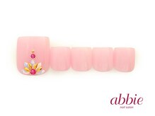 ネイルサロン アビー 宮益坂店(abbie)/リーフアートフット　￥10978