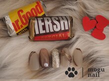 モグネイル(Mogunail)/バレンタインネイル/リボン