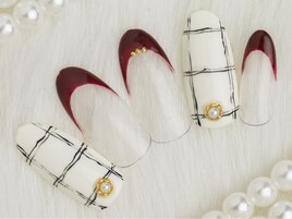 格子柄フレンチ／6500円