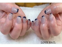 ラブネイル(LOVE NAIL)/細フレンチ