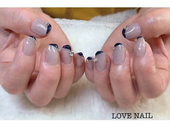 ラブネイル(LOVE NAIL)/細フレンチ