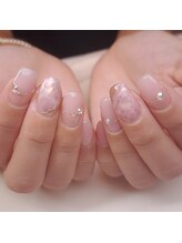 ピオニーネイル(peony nail)/大人上品ニュアンスネイル
