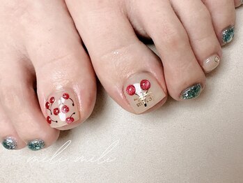 ミリ ミリ(mili mili)/さくらんぼネイル