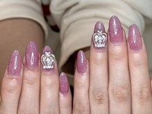 ウサギネイル 新大久保店(usagi nail)/ピンクネイル