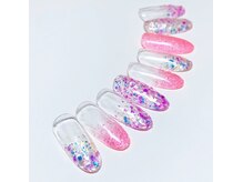 アイリッシュネイル 久屋大通店(Irish Nail)/クリアピンクパープル