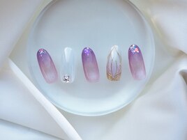 梅雨のぷるぷるマグネットネイル
